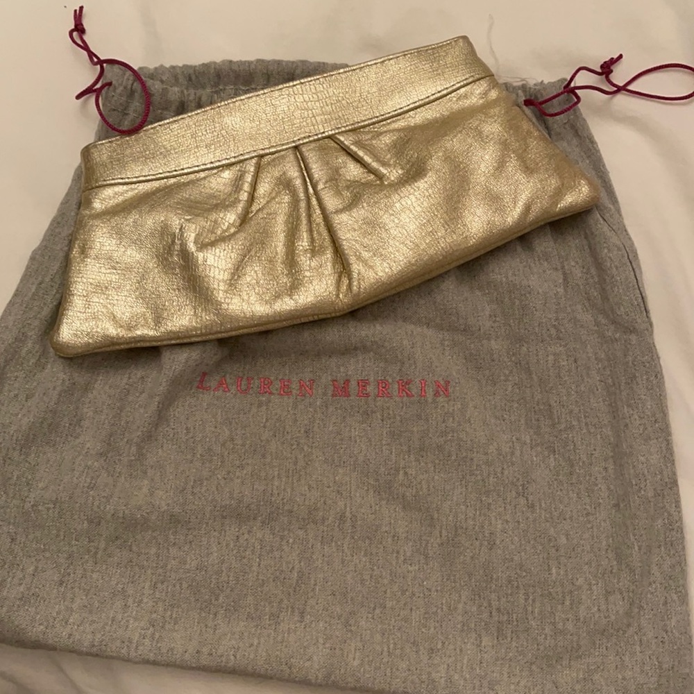 Lauren Merkin Gold Clutch